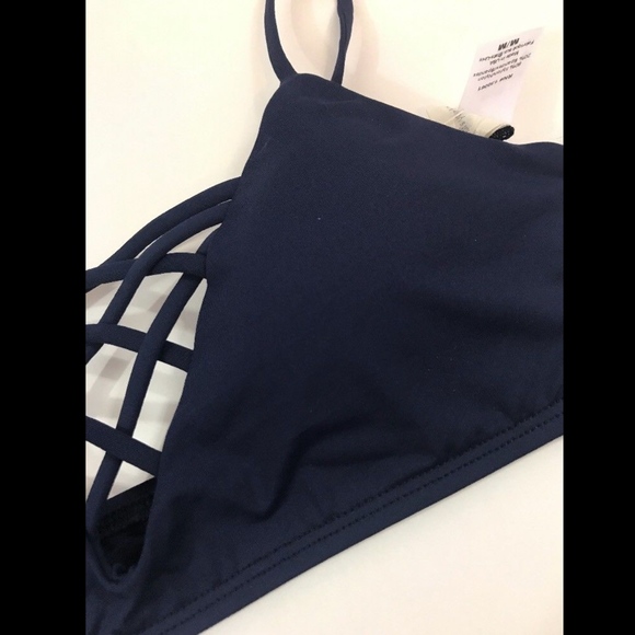 NWT! L Space Jaime Bikini‎ Top in Midnight Blue [SZ Medium ] - Picture 7 of 8